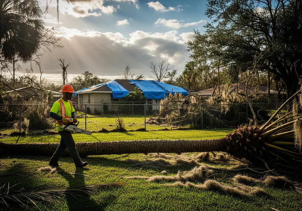 Storm cleanup service