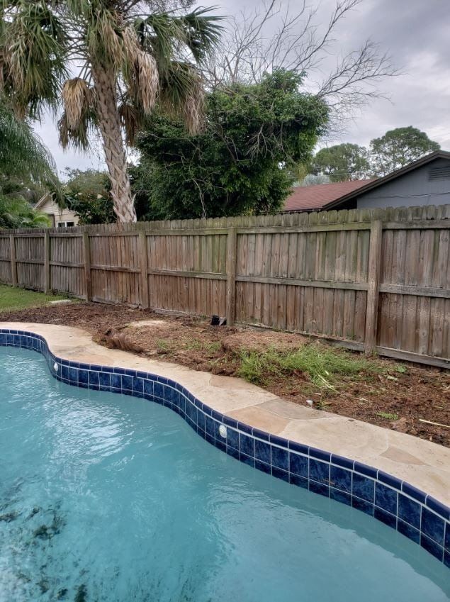 Yard after stump removal