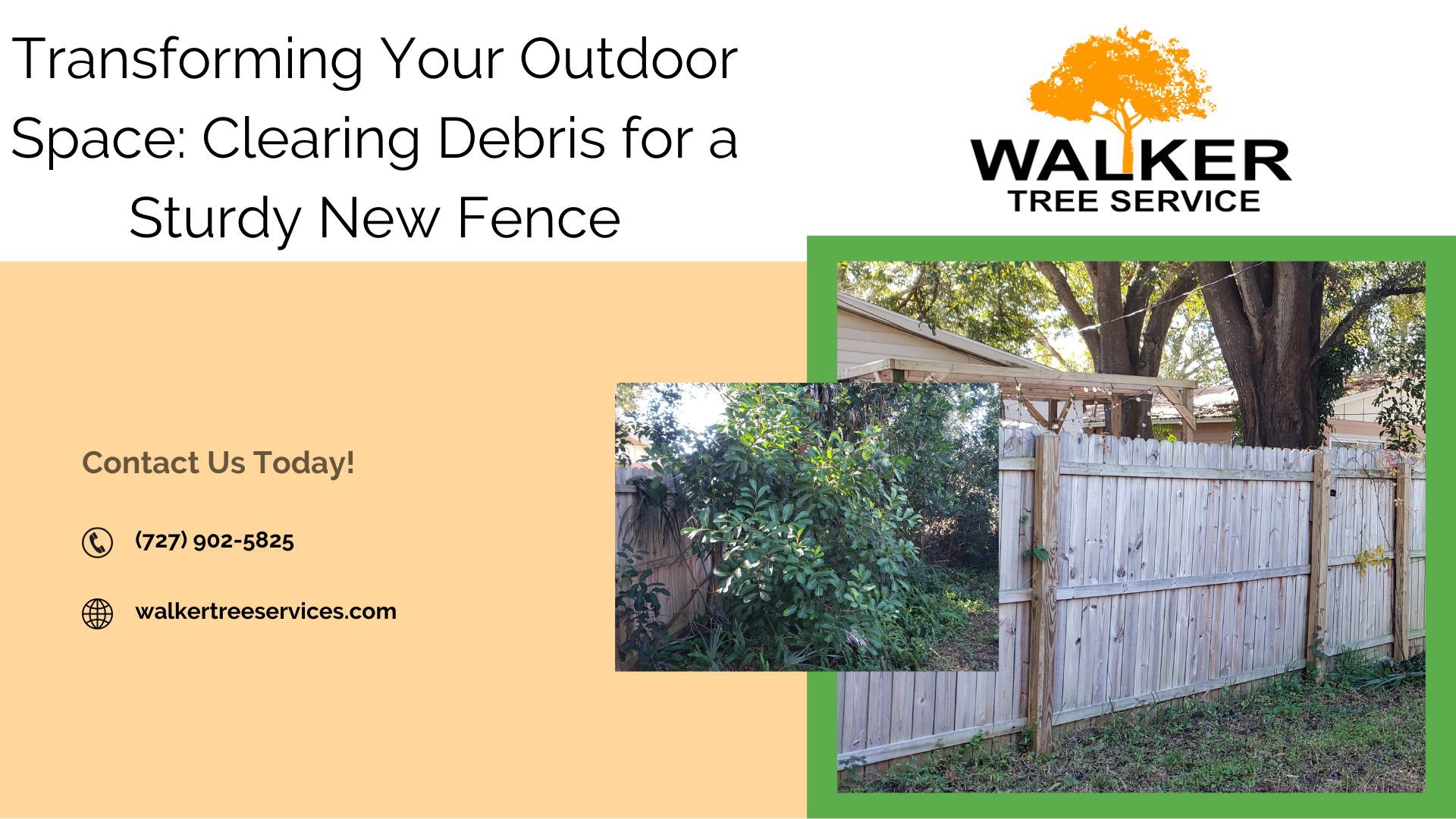 Transforming Your Outdoor Space: Clearing Debris for a Sturdy New Fence