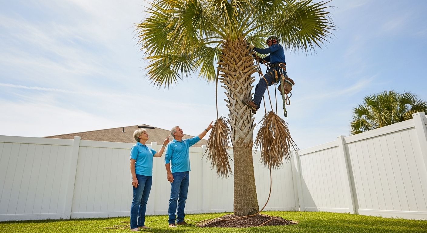 Professional palm tree trimming in Pinellas County